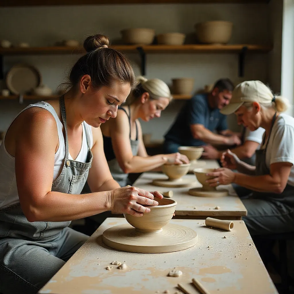 Plato hondo artesanal