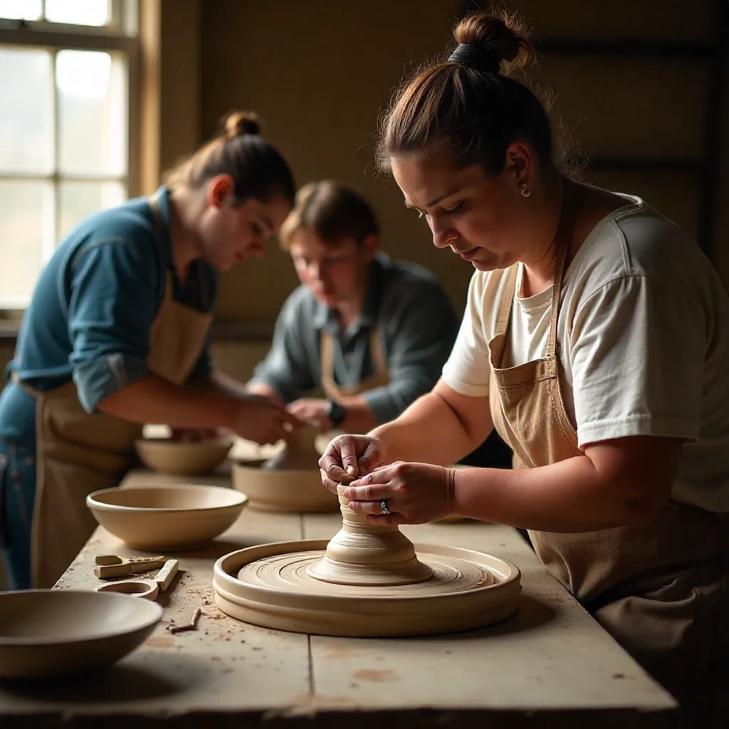 Jarra de cerámica con asa