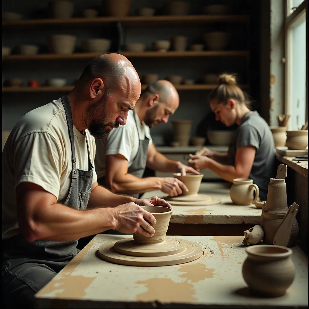 Piezas terminadas de cerámica