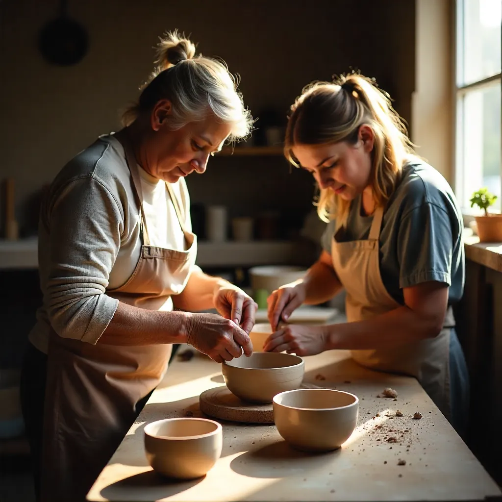 Detalle de textura en cerámica