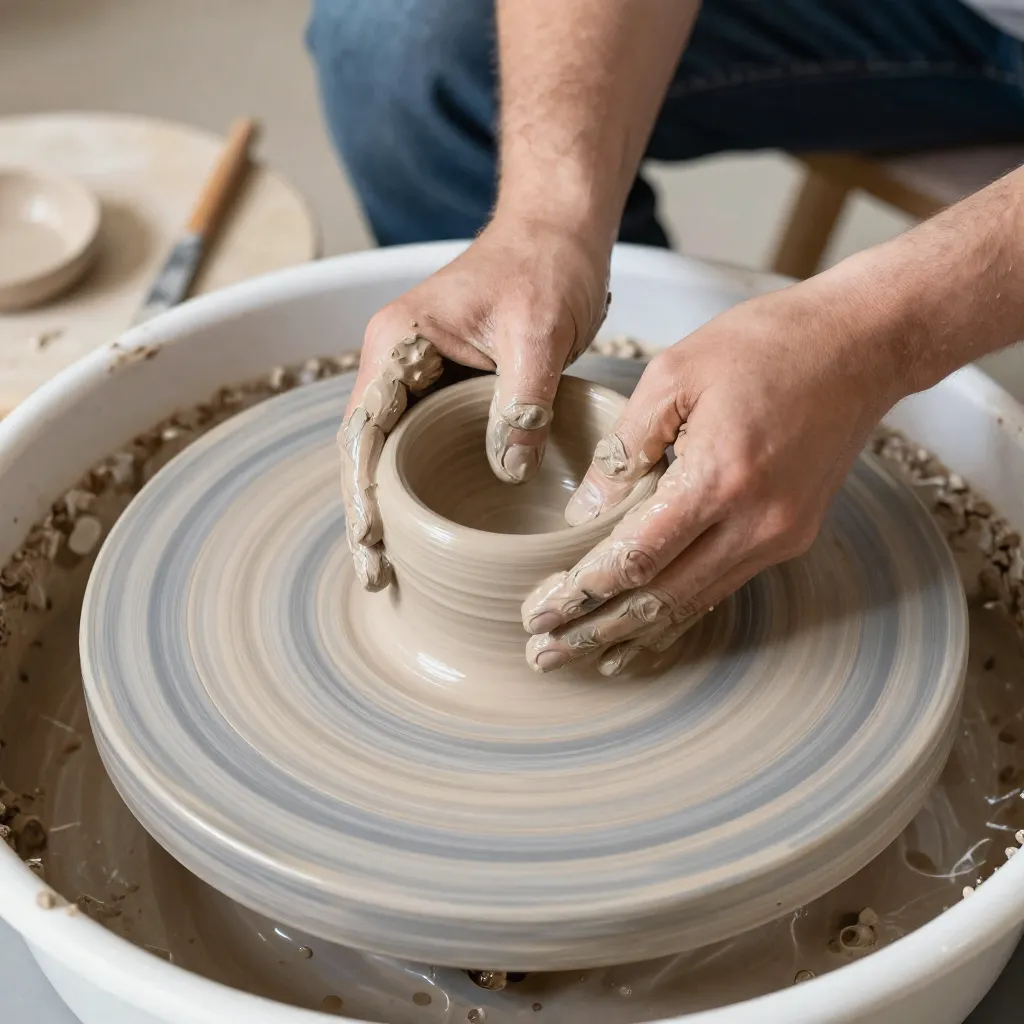 Forma asimétrica en cerámica