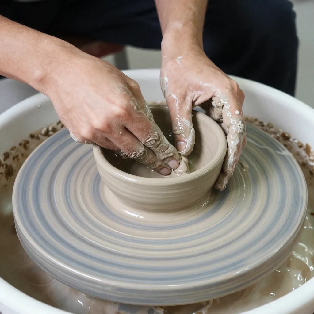 Cuenco de cerámica texturizada