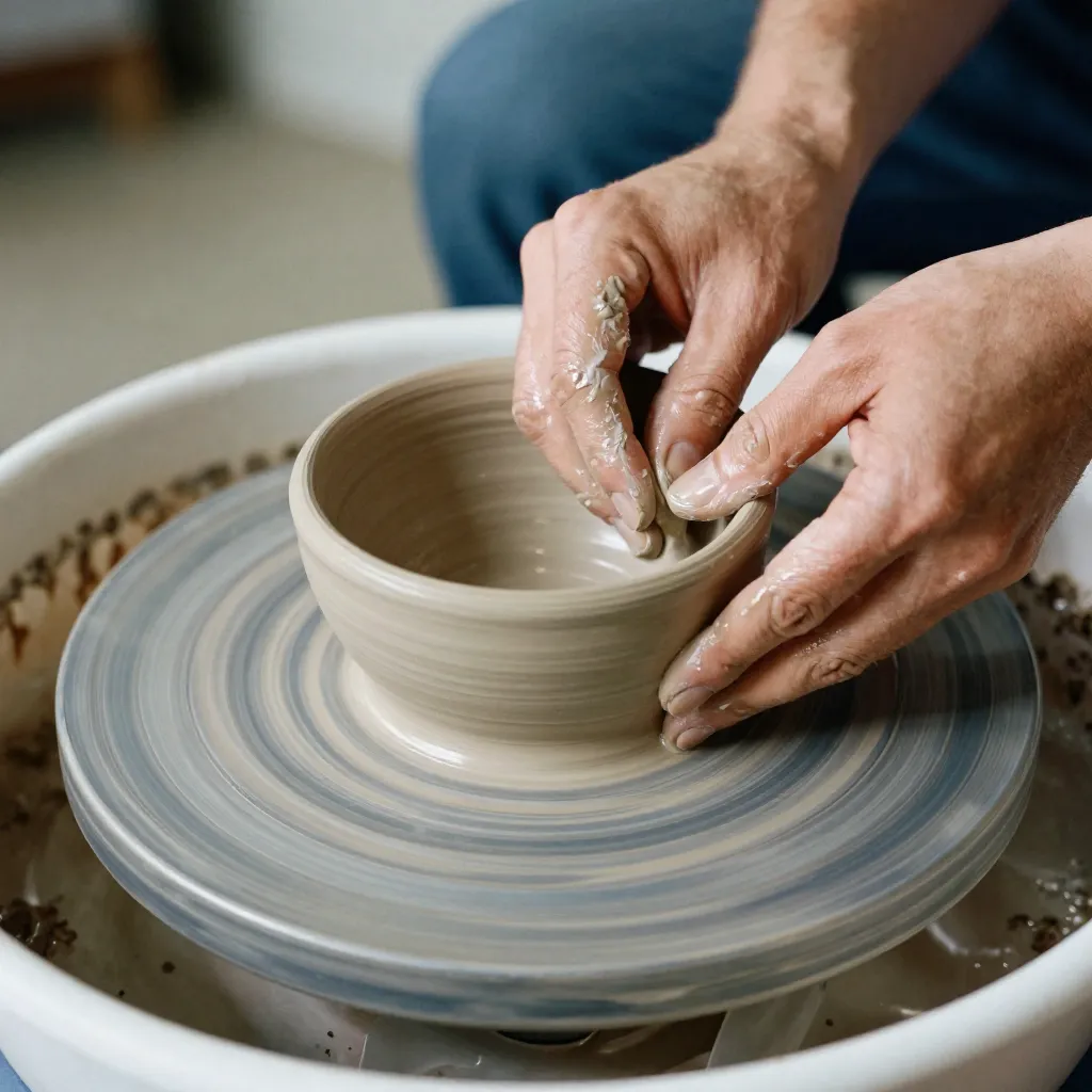 Maceta de cerámica sin agujero